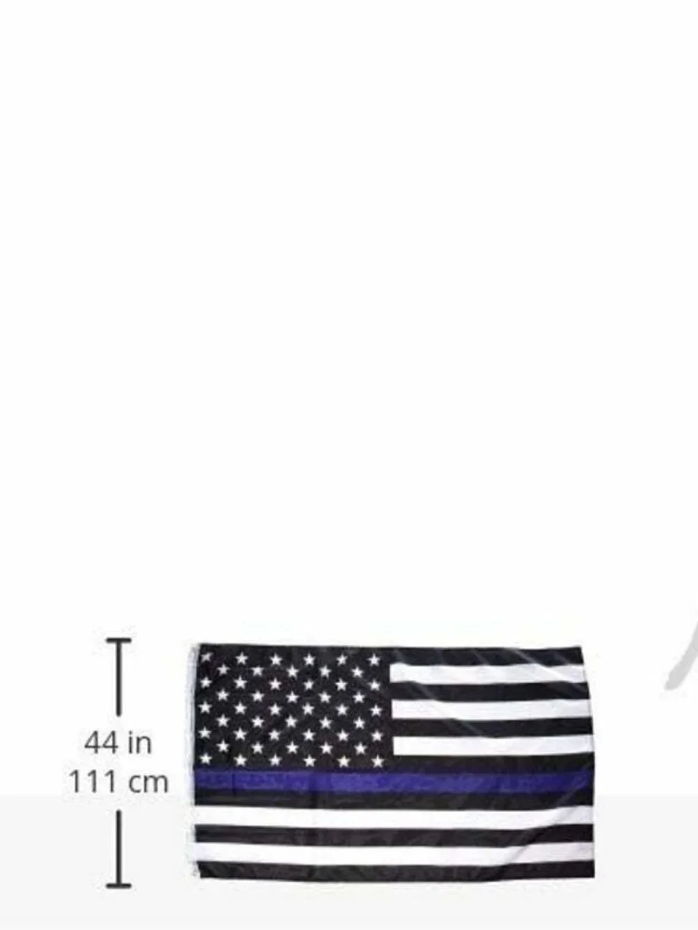 Thin Blue Line Police American Black White And Blue 3 by 5 Foot Flag w/ Grommets
